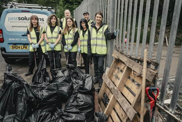 Pest Solutions has launched a litter purge to help tackle the growing amount of rubbish in towns and cities across Scotland. Picture: Jamie Simpson