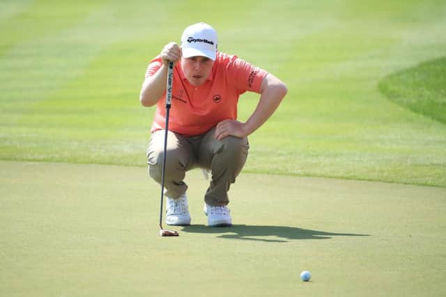 Bob Macintyre has seen an improvement in his statistics, including putting, since he added Graeme Leslie of Golf Data Lab to his support team. Picture: Andrew Redington/Getty Images.