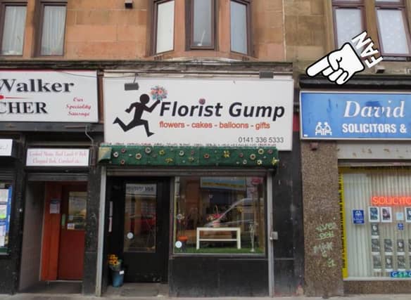 Run Florist, Run... As in 'run' a popular business that specialises in beautiful flowers which can be found in Glasgow.