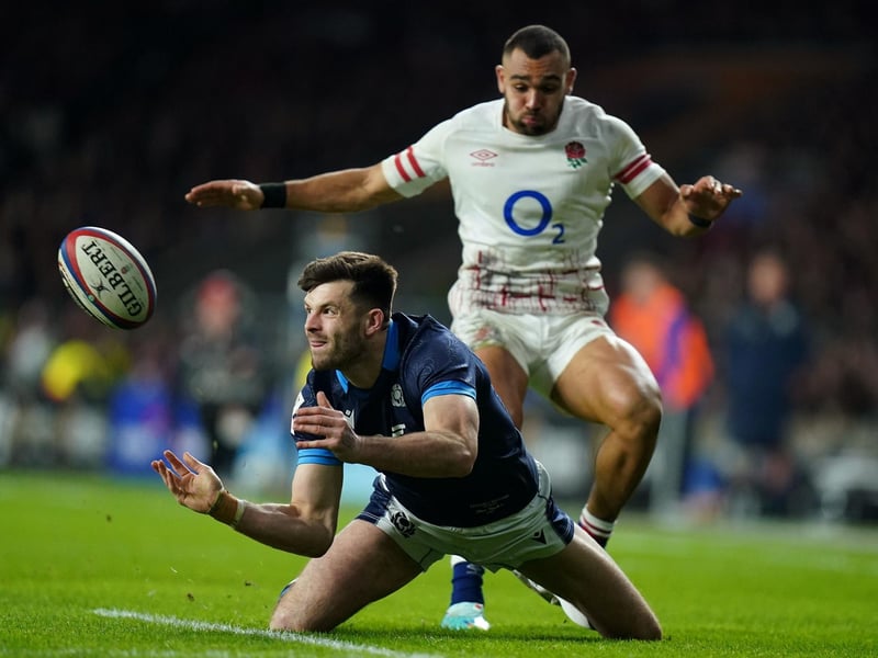 All played a key role in wresting back control from England who led with five minutes to go. Jack Dempsey and the new front row were particularly influential but Blair Kinghorn, pictured above, also stood up well.