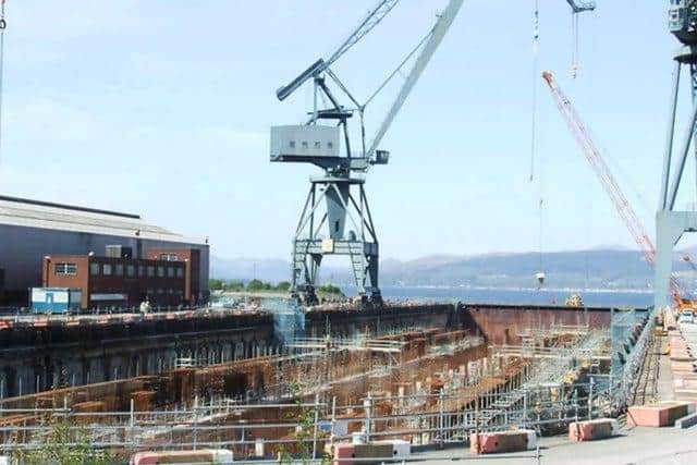 Inchgreen dry dock in Greenock. Picture: geograph.co.uk