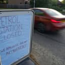 A closed Tesco Petrol station in Bracknell, Berkshire.