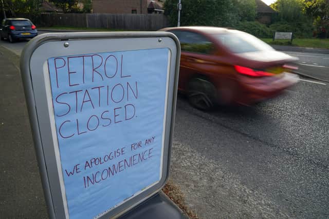 A closed Tesco Petrol station in Bracknell, Berkshire.