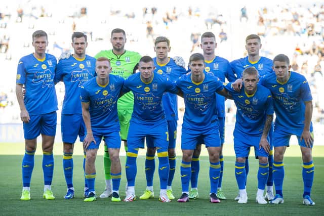Ukrainian players pose prior the recent friendly with HNK Rijeka in Croatia. (Photo by Jurij Kodrun/Getty Images)