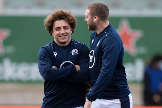 Duncan Weir says working with Finn Russell has helped him relax more in his game. Picture: Craig Williamson/SNS
