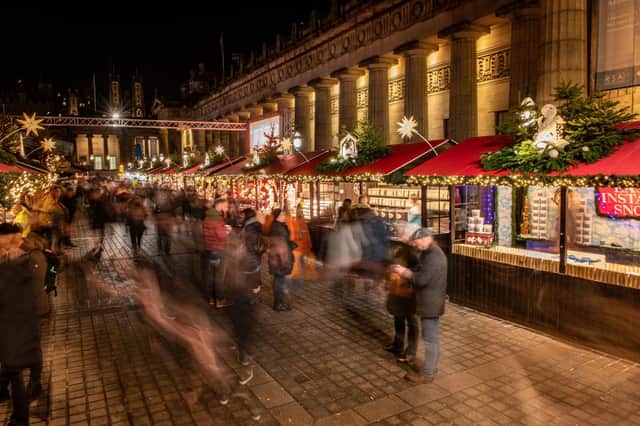 Edinburgh's Christmas Market has been able to stay open under the current Scottish Government guidelines. Picture: Ian Georgeson