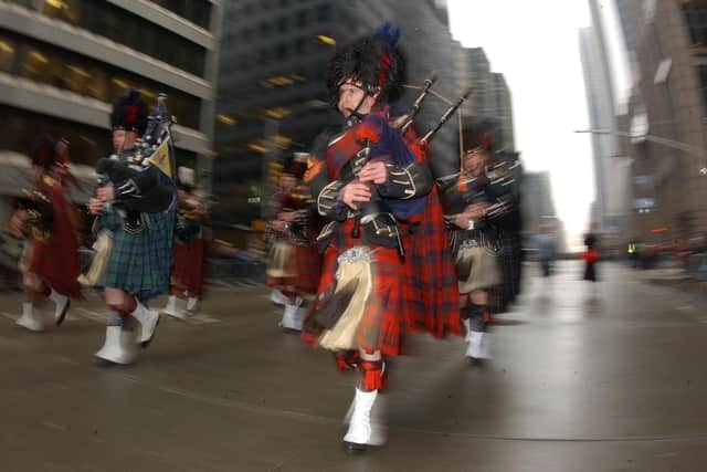 The Tartan Day parade in New York is a reminder of the historic links between Scotland and the USA (Picture: Mark Mainz/Getty Images)