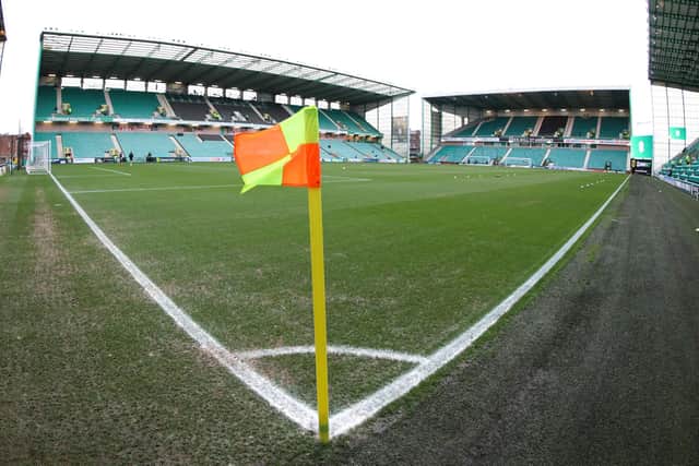 Hibs hope to replace their weather-worn pitch with a hybrid surface in 2023. (Photo by Alan Harvey / SNS Group)