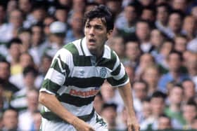 Tony Cascarino in action for Celtic in 1991.