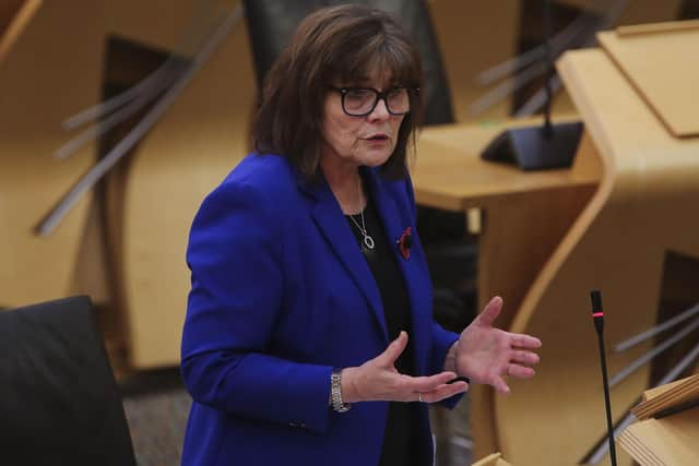 Health Secretary Jeane Freeman giving a ministerial statement on winter preparedness in the NHS at the Scottish Parliament at Holyrood, Edinburgh.