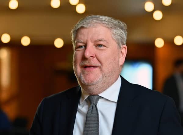 Angus Robertson was speaking at a cnference in Aberdeen.
