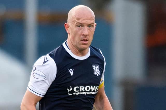 Dundee's Charlie Adam during the Scottish Premiership Play Off Final 2nd Leg match against Raith Rovers at Dens Park (Photo by Mark Scates / SNS Group)