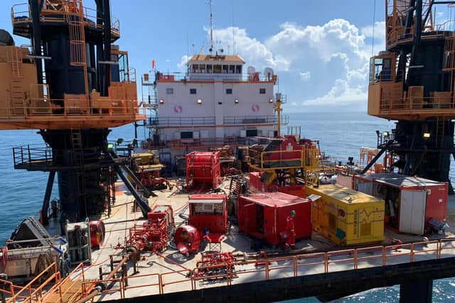 Paradigm Flow Services' Flexi-Coil pipeline remediation technology in operation.