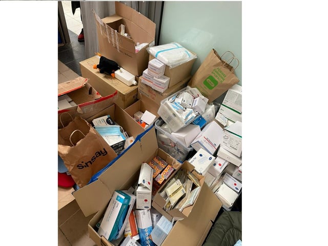 Members of Bridge to Unity, from Emsworth, delivering supplies to the border between Poland and Ukraine to help Ukrainian refugeesMarch 5/6, 2022