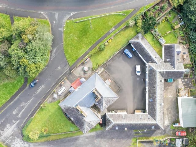 Bird's-eye view.
