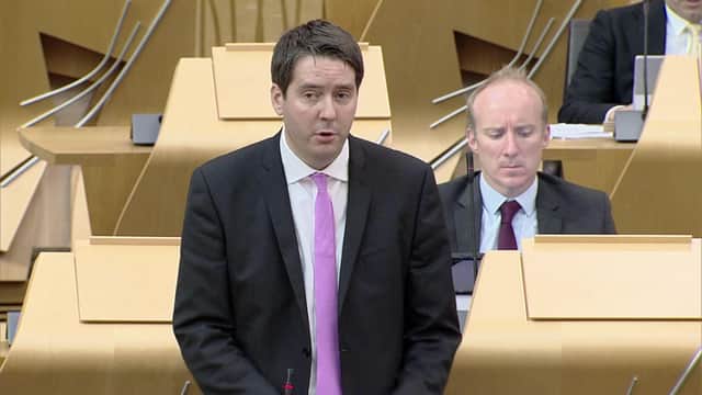 Neil Bibby said taxpayers were funding a seven-day ScotRail service but only getting six days. Picture: Scottish Parliament TV