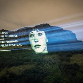 An image of actor Anna Karina from the film Vivre Sa Vie was projected onto Salisbury Crags in Edinburgh last month as part of a campaign to save the Edinburgh International Film Festival and the Filmhouse cinema in the city. (Picture: Jane Barlow/PA)