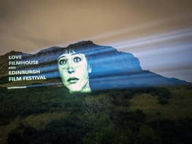 An image of actor Anna Karina from the film Vivre Sa Vie was projected onto Salisbury Crags in Edinburgh last month as part of a campaign to save the Edinburgh International Film Festival and the Filmhouse cinema in the city. (Picture: Jane Barlow/PA)