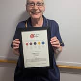 Deputy Home Manager, Margaret Morgan at HC-One Scotland’s The Beeches Care Home with her Kindness in Care Award