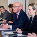 First Minister John Swinney, alongside Deputy First Minister Jenny Gilruth, at the first meeting of the newly appointed Scottish Cabinet at Bute House on 22 May (Picture: Jane Barlow - WPA Pool/Getty Images)