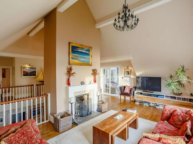 Upstairs lounge.