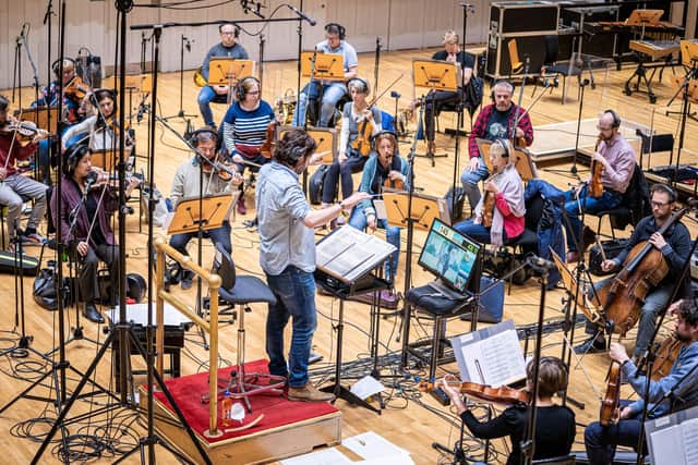 Scottish composer and conductor Blair Mowat worked with the RSNO on the soundtrack of Sky's forthcoming yuletide ghost story The Amazing Mr Blunden. Picture: Lorimer Macandrew