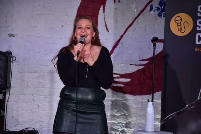 Heli Pärna headlining at Brussels Belly Laughs May 2024
