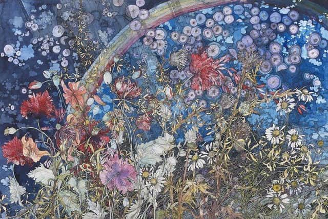Thistledown and Poppies by Una Shanks