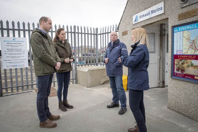 Prince William, Earl of Strathearn, and Catherine, Countess of Strathearn, visit the European Marine Energy Centre in Kirkwall this week (Picture: Jane Barlow/WPA pool/Getty Images)