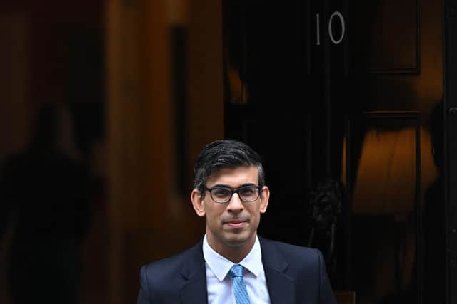 Prime Minister Rishi Sunak leaves 10 Downing Street in central London/ Picture: Justin Tallis/AFP via Getty Images