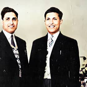 Fateh Ali (left), a travelling salesman on the Isle of Arran in the 1940s and 50s, with his brother Yaqub (right). PIC: Tariq Ali/Contributed.