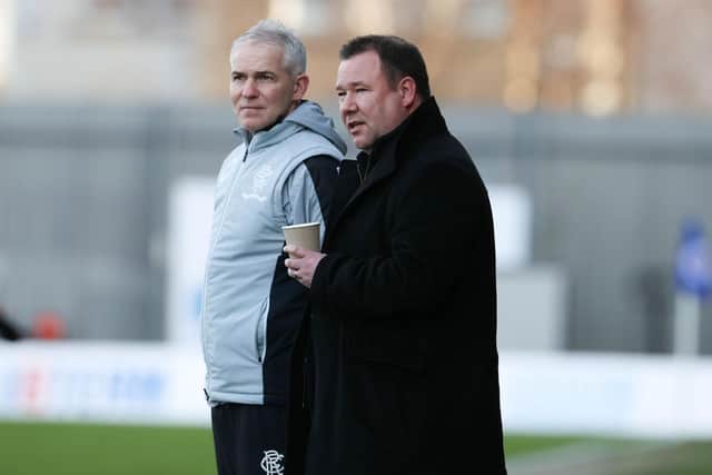 Rangers head of academy Craig Mulholland (right). (Photo by Alan Harvey / SNS Group)
