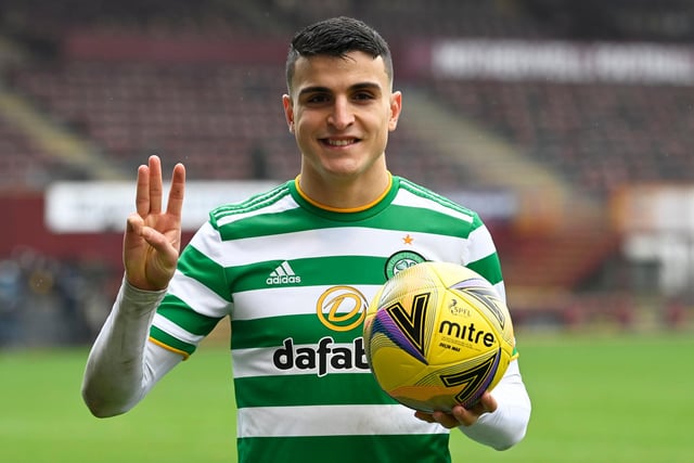 Mohamed Elyounoussi with the match ball. Picture: SNS