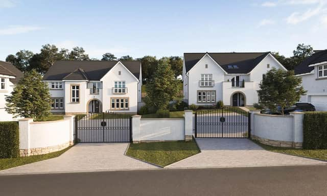 Eight new millionaire mansions are being built at the Avenue, part of the new Ravelrig Heights development in Edinburgh's Balerno area