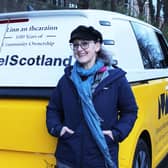 Oral history expert Carol Stobie is going on tour around Scotland in a bright-yellow campervan, recording the experiences of community land buyouts