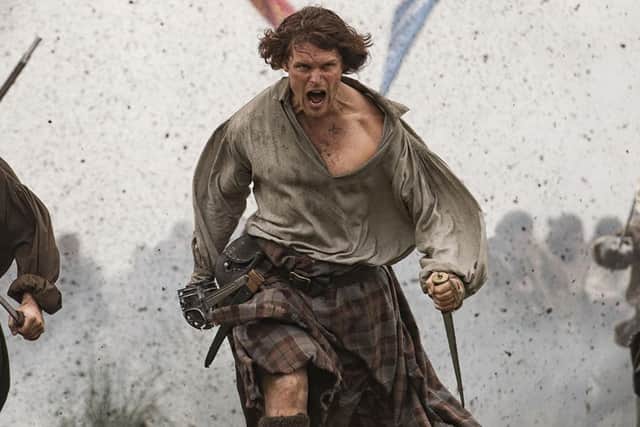 Sam Heughan as Jamie Fraser in Outlander (Starz)