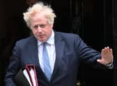 Prime Minister Boris Johnson departs 10 Downing Street for his first Prime Minister's Questions since the Sue Gray Report into "Partygate" has been made public. Photo: Leon Neal/Getty Images.