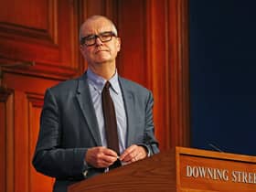 Chief scientific adviser Patrick Vallance at a press conference in London's Downing Street. Picture: Adrian Dennis/PA Wire