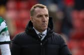 Celtic manager Brendan Rodgers at full-time following the 1-1 draw in Aberdeen. (Photo by Craig Foy / SNS Group)