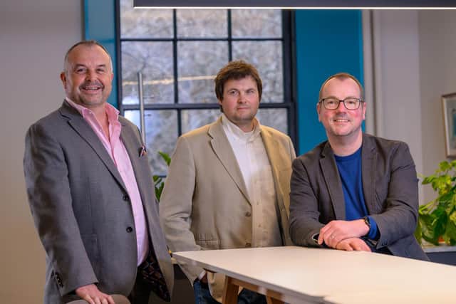 Fraser Lusty (Equity Gap), Leif Anderson (Lentitek), Adam Inche (Lentitek).