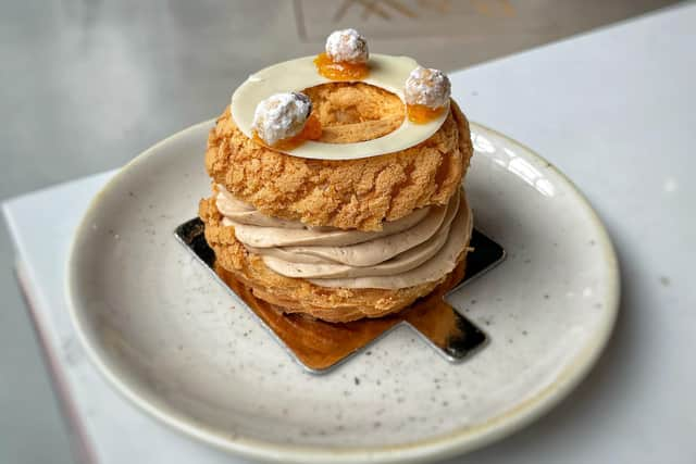 Broken Clock's Whisky and Hazelnut Choux au Craquelin