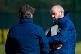 Scotland Manager Steve Clarke has included FOUR goalkeepers among his 28-man squad for next month's matches. (Photo by Ross Parker / SNS Group)