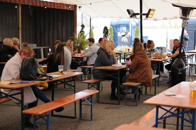 As the country eased out of Lockdown and outdoor drinking and dining was permitted, The Palm utilised a former car park at the front of the site to create Beach Box, which doubled its outdoor capacity. On the menu, there's a whole section dedicated to 20in pizzas, with options such as jerked seitan and pineapple and Mac 'e' Deez, a pizza topped with a smashed burger, American cheese relish and gherkins.