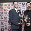 David Groves (right) and Alex Harvey with their Outstanding Bravery awards at the Pride of Britain Awards held at The Grosvenor House Hotel, London.