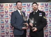 David Groves (right) and Alex Harvey with their Outstanding Bravery awards at the Pride of Britain Awards held at The Grosvenor House Hotel, London.