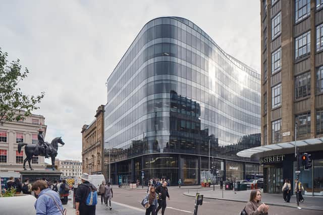 The move sees Hitachi Energy lease the top floor at the landmark 110 Queen Street building in Glasgow city centre.