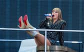 Taylor Swift during her Edinburgh Eras Tour show at Murrayfield. 