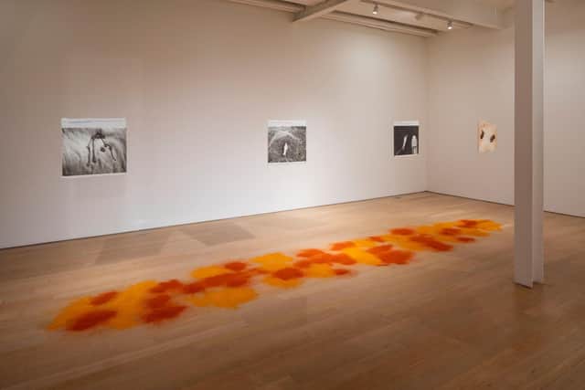 Installation view of the Zarina Bhimji exhibition at the Fruitmarket PIC: Ruth Clark