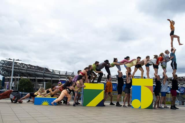 Performers from Australia have been preparing for the Edinburgh Interational Festival's opening event, Macro. Picture: Lisa Ferguson