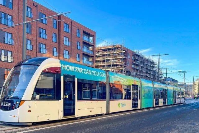 Edinburgh Trams shared an image ahead of the testing